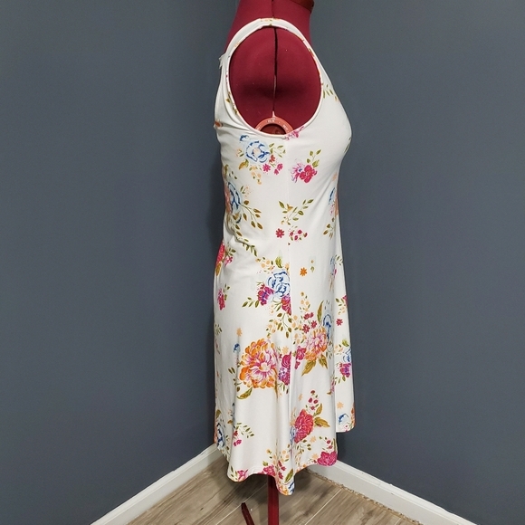 Mudd Skater Dress Floral Pink Blue - Picture 2 of 5